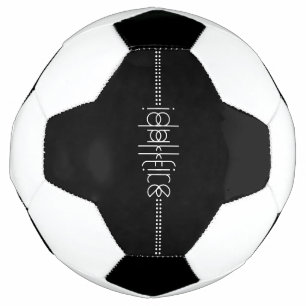 Ihr Name als Alien Glyphen Unique Black Fußball