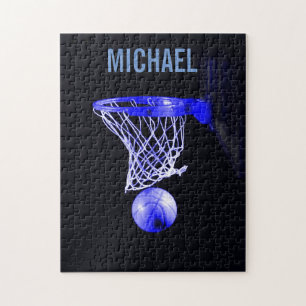 Ihr Name Anpassbare Basketball-Kunst Pop Art Puzzle