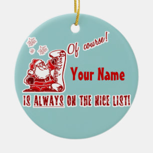 Ihr Name auf der NETTEN Liste! Keramik Ornament