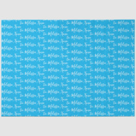 Ihr Name Blau Seidenpapier