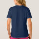 Ihr Name & Bootname Vintag Anker Sterne Navy & Whi T-Shirt (Rückseite)