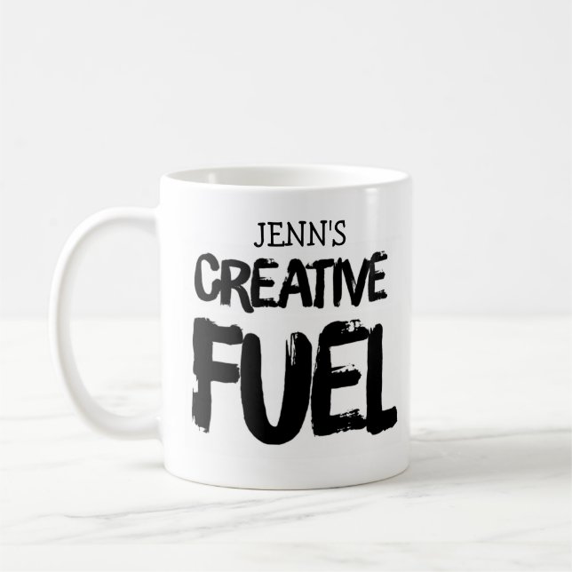 Ihr Name Creative Fuel Coffee Tasse (Links)