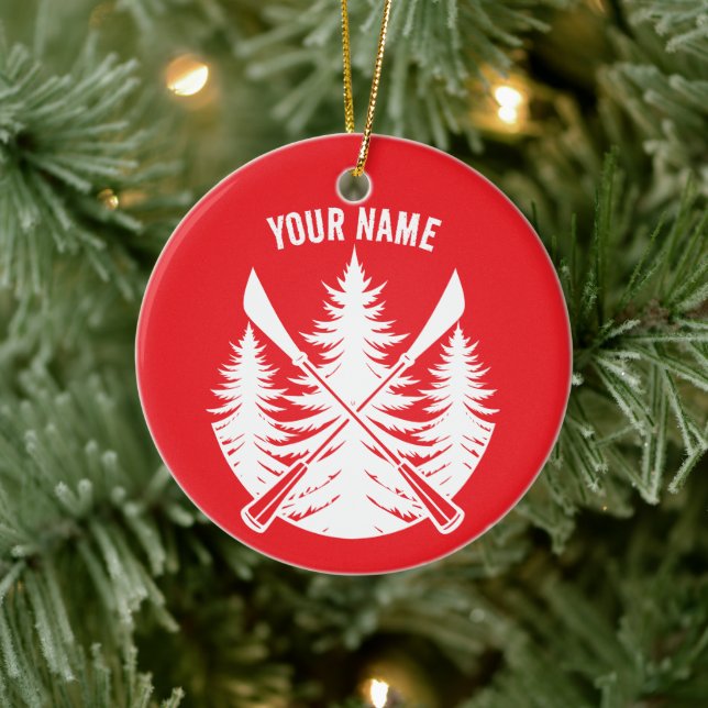 Ihr Name Custom Sup Girl Keramik Ornament (Baum)