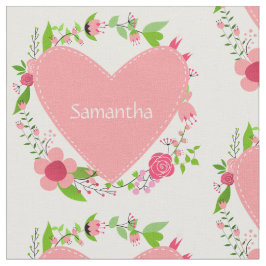 Ihr Name(e) in einem speziellen Stoff für Herz