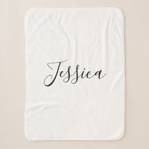 Ihr Name Elegante Schrift Sherpadecke
