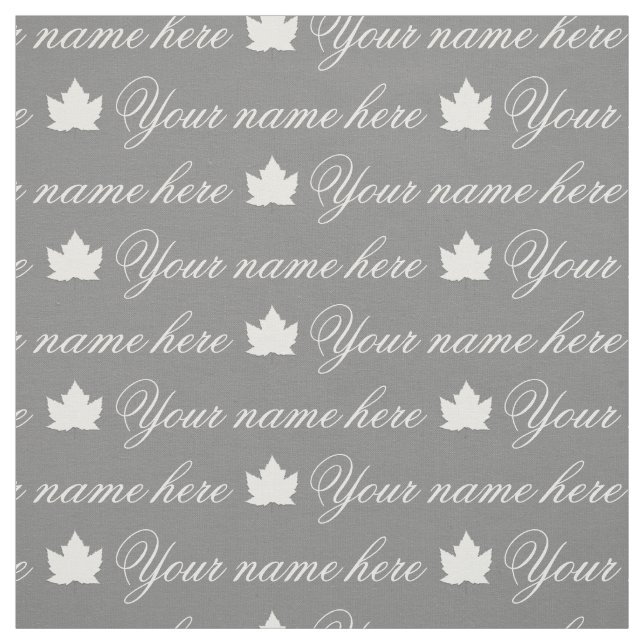 Ihr Name Fabric Personalisiert Canada Name Fabrics Stoff (Muster)