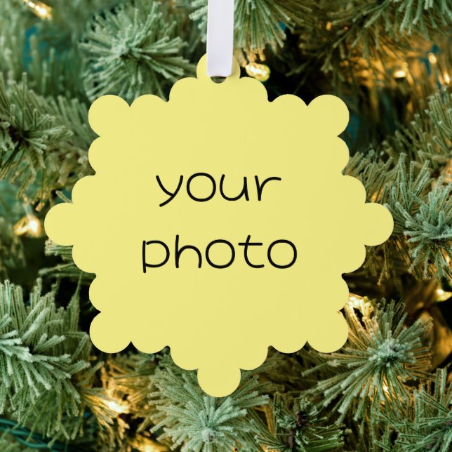 Ihr Name/Foto Ornament Karte (Insitu (Baum))
