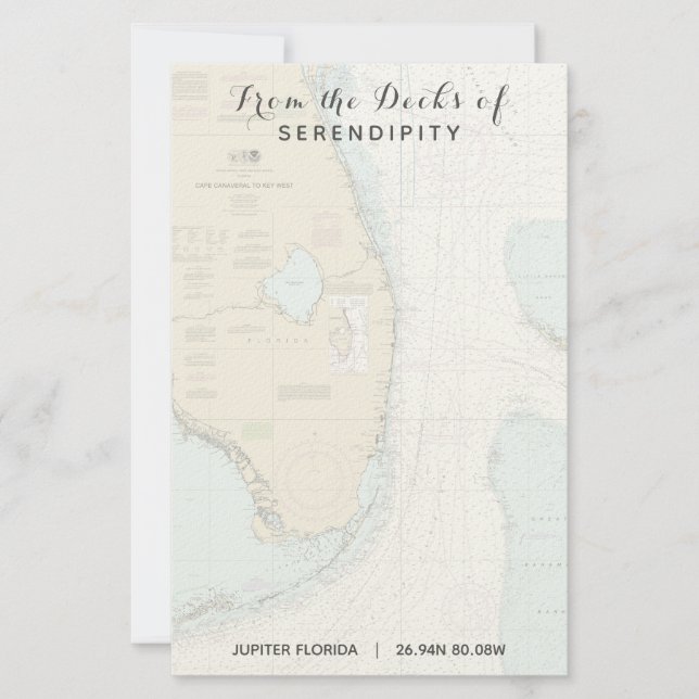 Ihr Name für das Boot aus den Decks von Florida Na Briefpapier (Vorderseite)