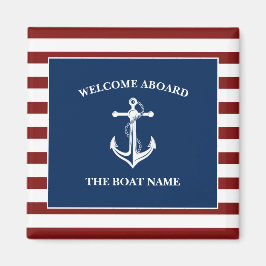 Ihr Name für Ihr Schiff Magnet