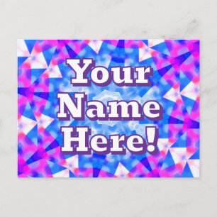Ihr Name hier (Sie können die Wörter ändern) Postkarte