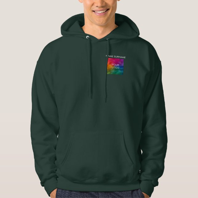 Ihr Name Hochladen von Firmenlogos oder Fotos auf  Hoodie (Vorderseite)