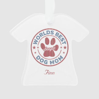 Ihr Name Hund Mama Beagle Ugly Sweater Ornament