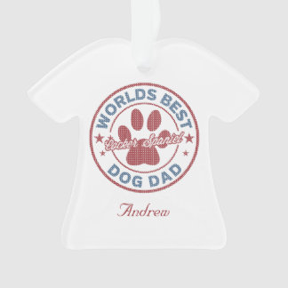 Ihr Name Hund Vater Cocker Spaniel Ugly Sweater Ornament