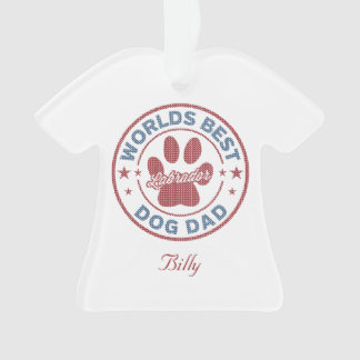 Ihr Name Hund Vater Labrador Ugly Sweater Ornament