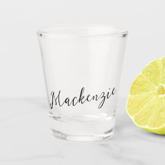 Ihr Name im eleganten Script-Schriftart Schnapsglas