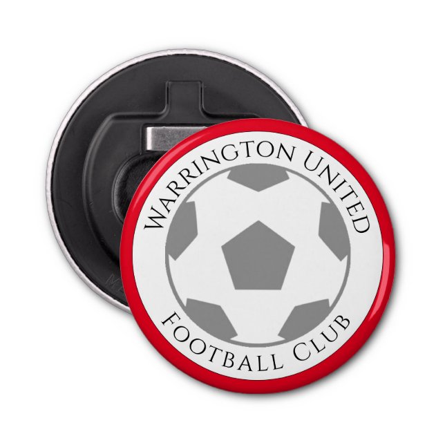 Ihr Name im Football Club Flaschenöffner (Vorderseite)