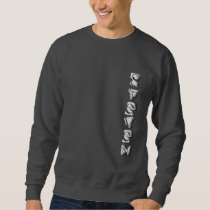 Ihr Name in den stilvollen Buchstaben Sweatshirt