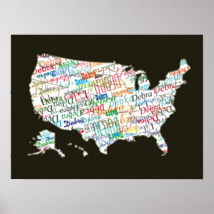 Ihr Name in ganz Amerika Poster