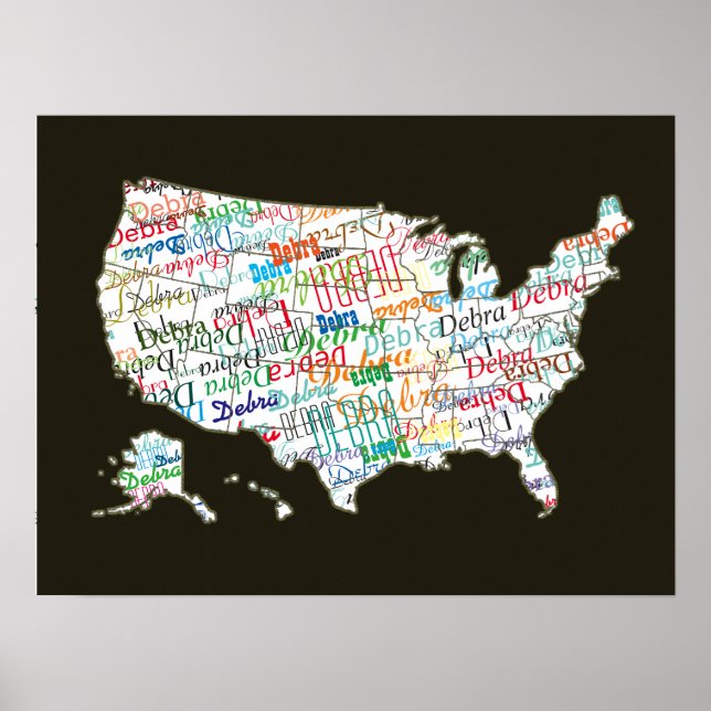 Ihr Name in ganz Amerika Poster (Vorne)