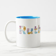 Ihr Name in künstlerischen Blumenbriefen / Ruth