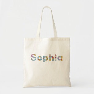 Ihr Name in künstlerischen Blumenbriefen / Sophia Tragetasche
