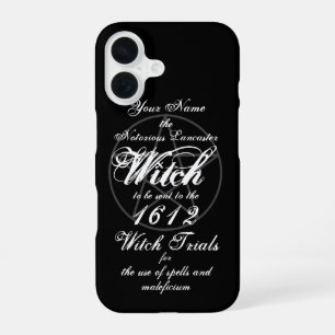 Ihr Name in notorischen Hexenprozessen schwarz iPhone 16 Hülle