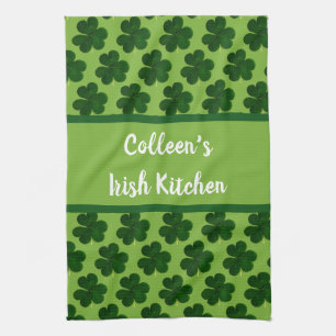Ihr Name Irische Küche St. Patrick's Day Geschirrtuch