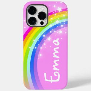 Ihr Name ist 4 Buchstaben Regenbogen hellrosa iPho Case-Mate iPhone 14 Pro Max Hülle