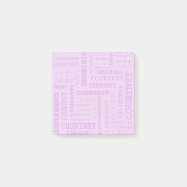 Ihr Name ist alles darüber Post-it Klebezettel (Vorderseite)