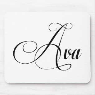 Ihr Name ist Ava Calligrafy Mousepad