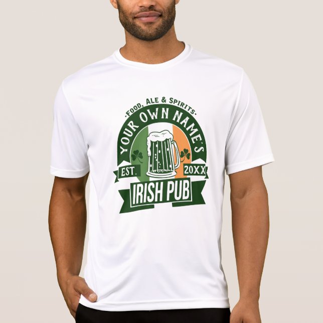 Ihr Name ist Irish Pub Personalisiert St Patricks  T-Shirt (Vorderseite)