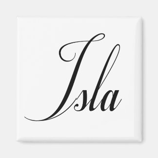 Ihr Name ist Isla Calligraphy Magnet