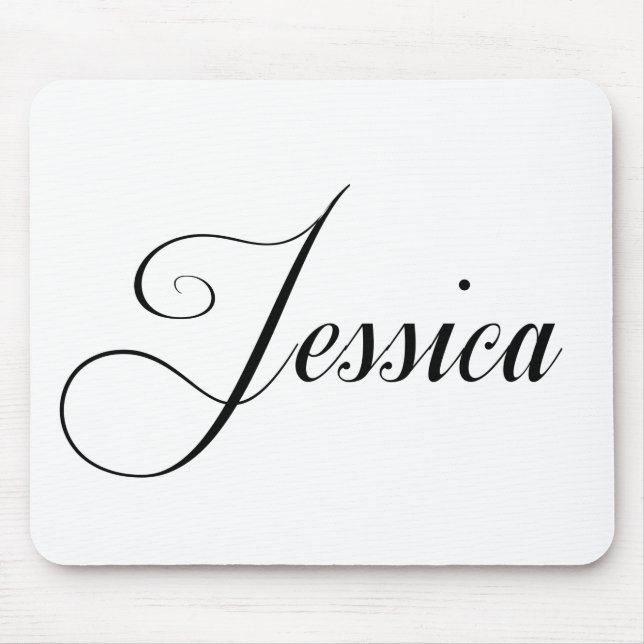 Ihr Name ist Jessica Calligrafy Mousepad (Vorne)