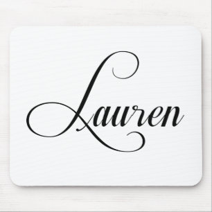 Ihr Name ist Lauren Calligraphy Mousepad