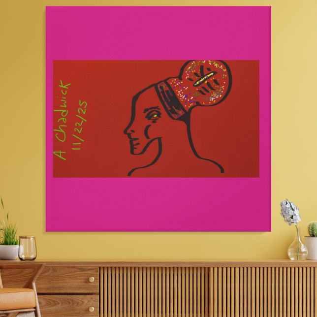 Ihr Name ist Licht Leinwanddruck (Insitu (Wohnzimmer))