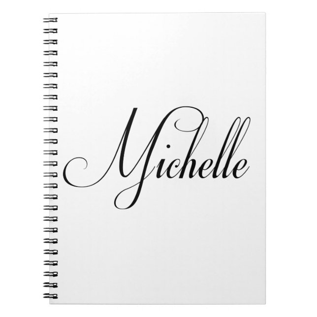 Ihr Name ist Michelle Calligrafy Notizblock (Vorderseite)