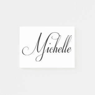 Ihr Name ist Michelle Calligraphie Post-it Klebezettel