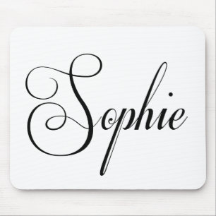 Ihr Name ist Sophie Calligrafie Mousepad