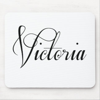 Ihr Name ist Victoria Calligraphie Mousepad