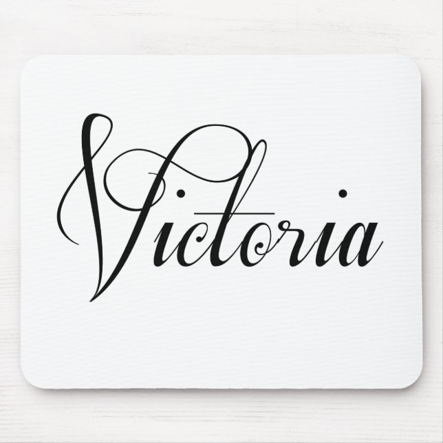 Ihr Name ist Victoria Calligraphie Mousepad (Vorne)