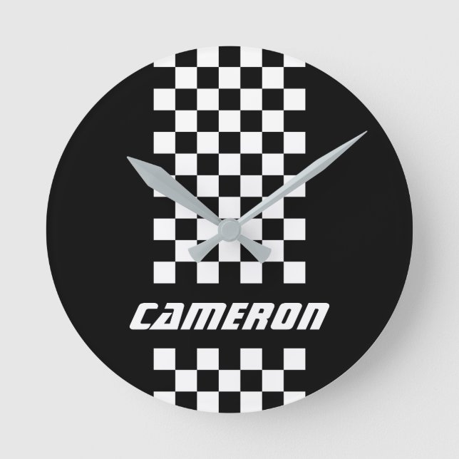 Ihr Name ist vollständig benutzerdefiniert, geprüf Runde Wanduhr (Vorderseite)