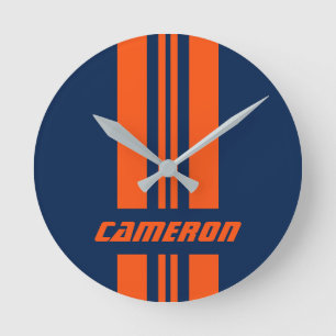 Ihr Name ist vollständig benutzerdefiniert gestric Runde Wanduhr