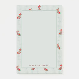Ihr Name Japanischer Holzblock Goldfish Koi Post-it Klebezettel
