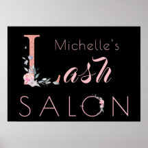 Ihr Name lasche Salon Blumenkohl Glitzer pink schw