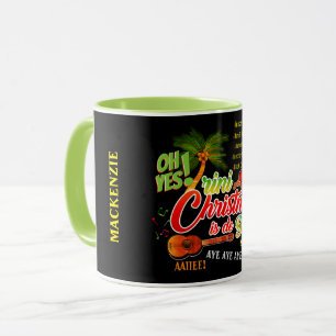 Ihr Name Marac und Cuatro Trini Christmas BLACK Tasse