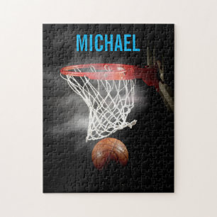 Ihr Name Maßgeschneiderte Basketball Pop Kunst Puzzle