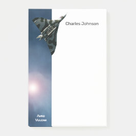 Ihr Name, militärisches Flugzeug, Avro Vulkan Post-it Klebezettel