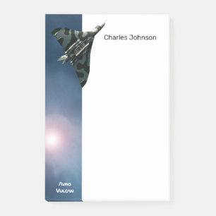 Ihr Name, militärisches Flugzeug, Avro Vulkan Post-it Klebezettel