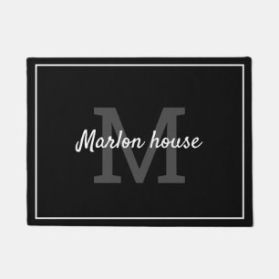 Ihr Name mit Monogramm Fußmatte