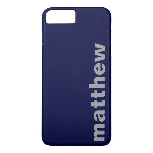 Ihr Name Moderne Marine Case-Mate iPhone Hülle (Rückseite)